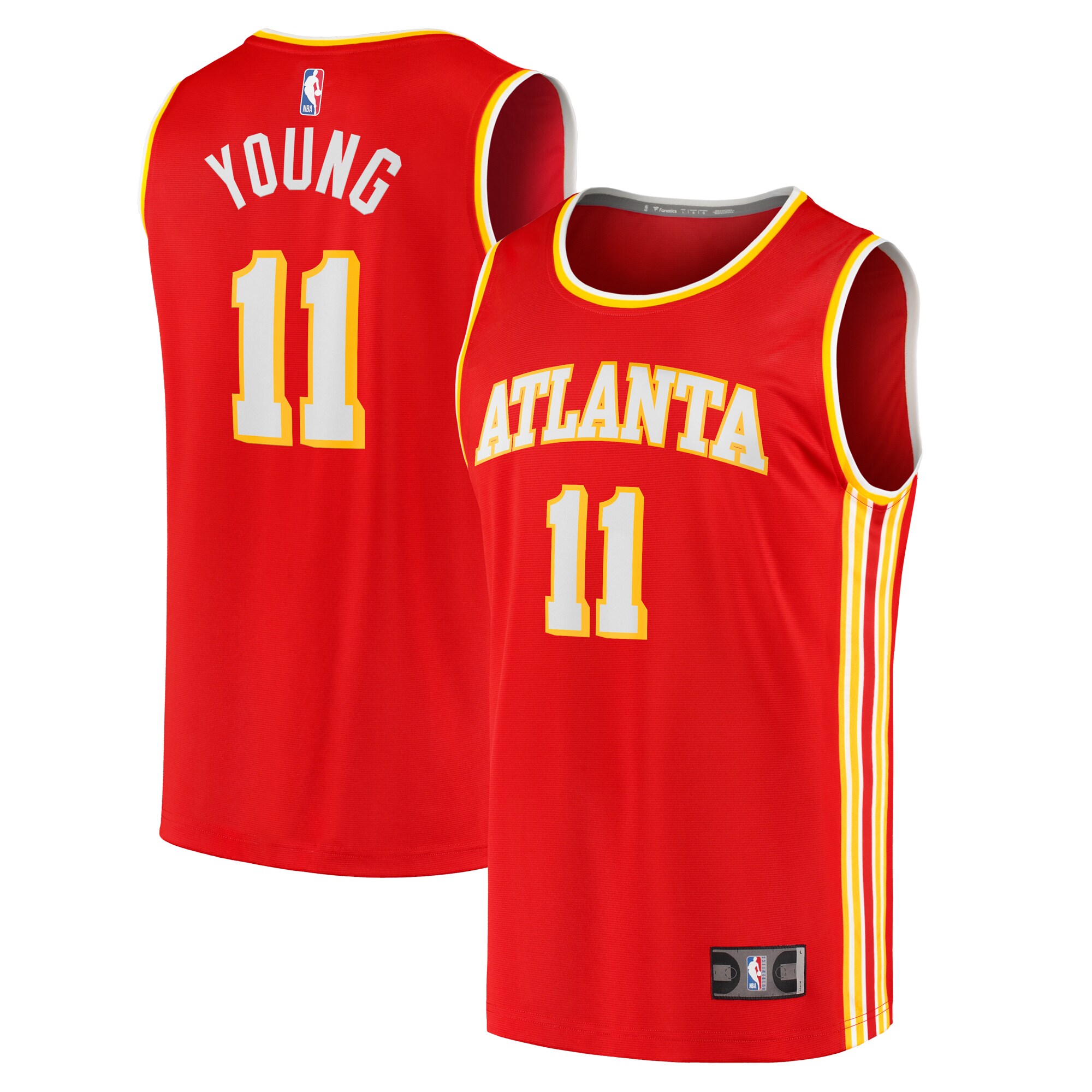 Nicesnkpro Trae Young Atlanta Hawks Fanatics Youth Fast Break Player Jersey - Icon Edition - Red 