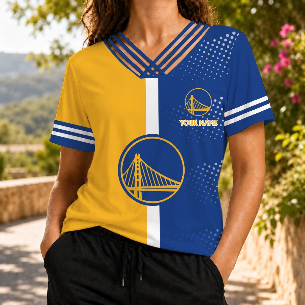 Limited Edition – Customized NBA Golden State Warriors V-Neck Shirt