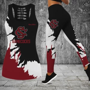 Limited Edition – Customized NCAA South Carolina Gamecocks Hollow Tank Top & Leggings Set
