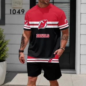 Limited Edition – Customized NHL New Jersey Devils Unisex T-Shirt & Shorts Set
