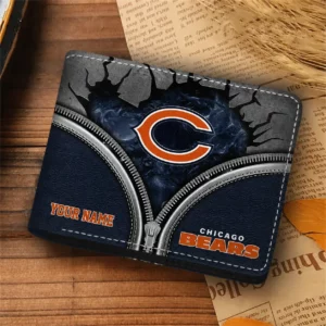 Limited Edition – Customized NFL Chicago Bears Leather Wallet