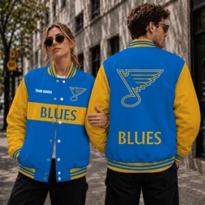 Limited Edition – Customized NHL St. Louis Blues Satin Varsity Jacket & Baseball Jacket