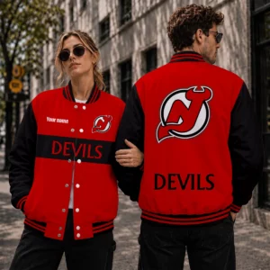 Limited Edition – Customized NHL New Jersey Devils Satin Varsity Jacket & Baseball Jacket