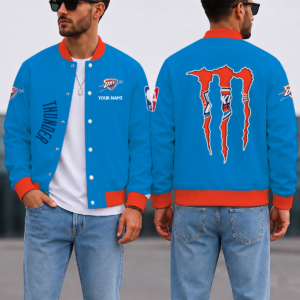 Limited Edition – Customized NBA Oklahoma City Thunder Baseball Jacket, Satin Varsity Jacket
