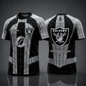 Limited Edition – Customized NFL Las Vegas Raiders x Spider Unisex T-Shirt