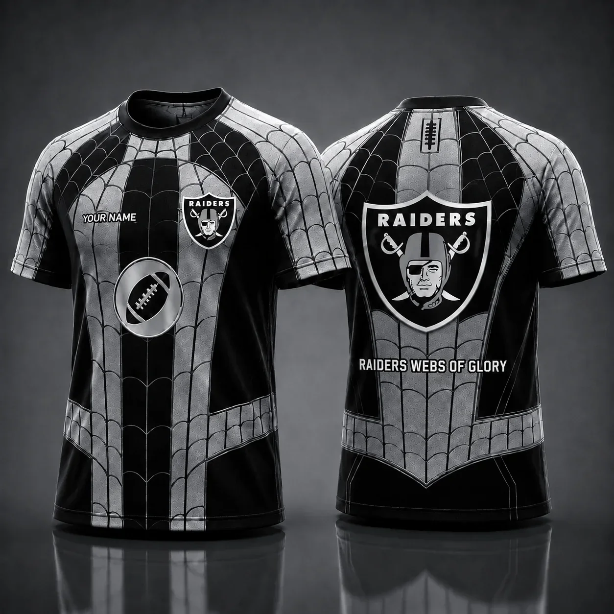 Limited Edition – Customized NFL Las Vegas Raiders x Spider Unisex T-Shirt
