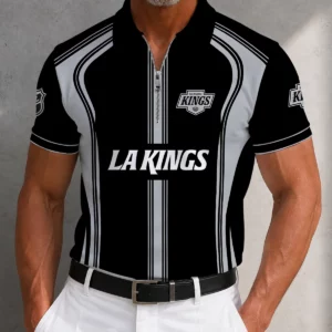 Limited Edition – Customized NHL Los Angeles Kings Zipper Polo Shirt