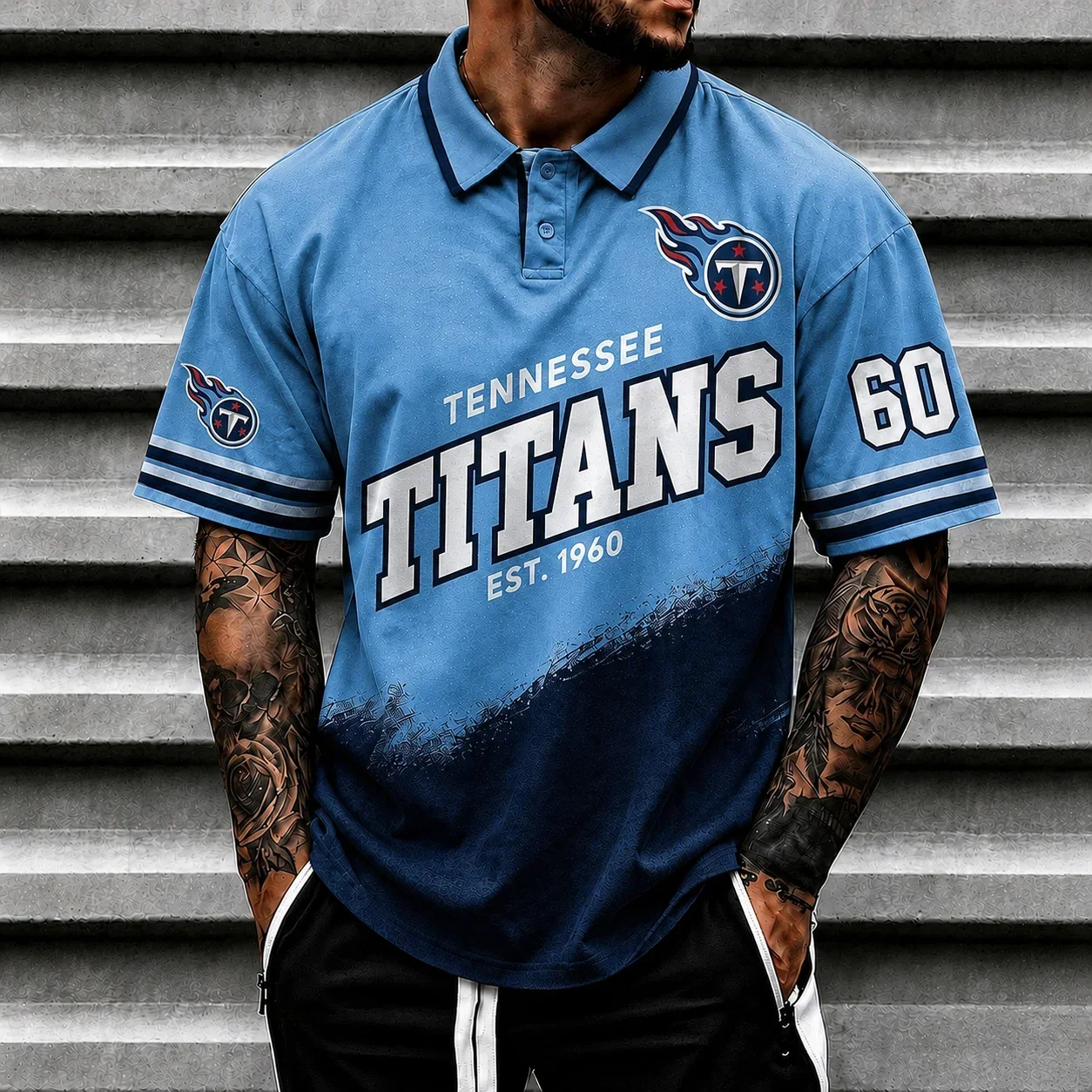 Limited Edition – Customized NFL Tennessee Titans Polo Shirt