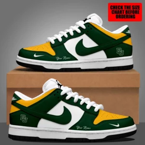 Limited Edition – Customized NCAA Baylor Bears Strappy Dunk Low Shoes