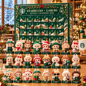 Starbucks x Labubu Advent Calendar 2026 24 Days Christmas Countdown Box Gift For Her