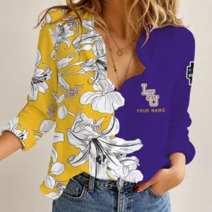 Limited Edition – Customized NCAA Lsu Tigers Women Casual Shirt