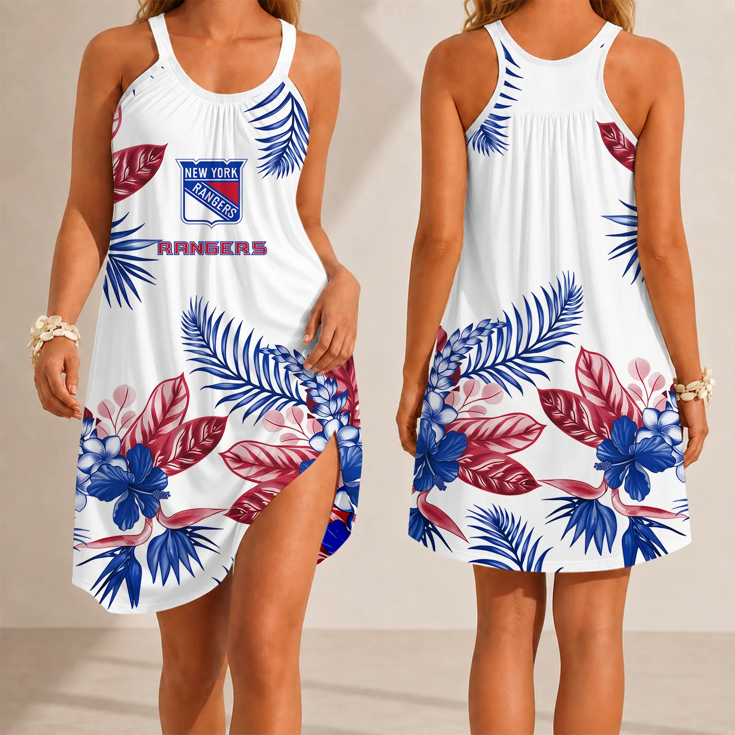 Limited Edition – Customized NHL New York Rangers Camisole Dress