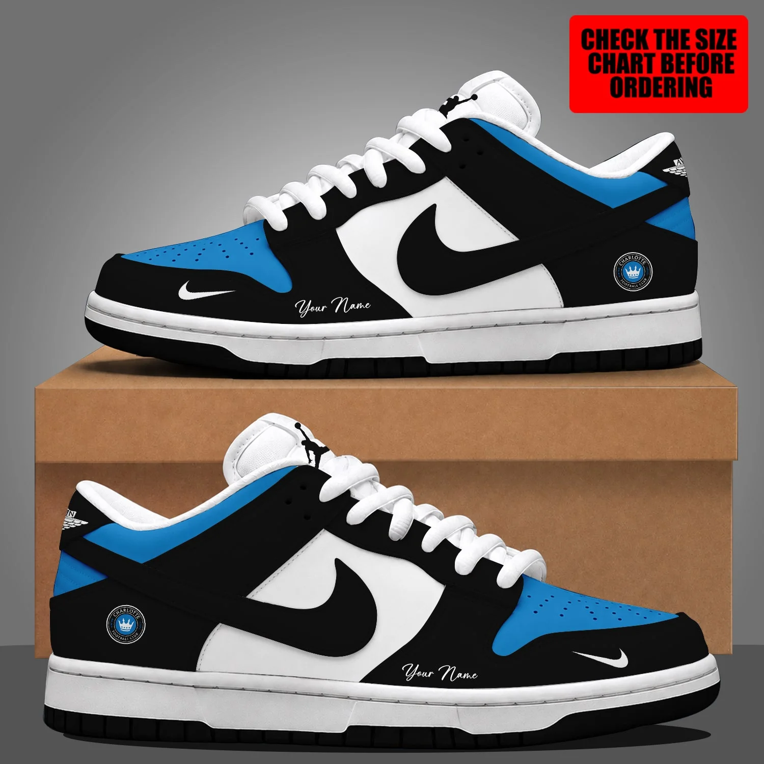 Limited Edition – Customized MLS Charlotte Fc Dunk Low Shoes