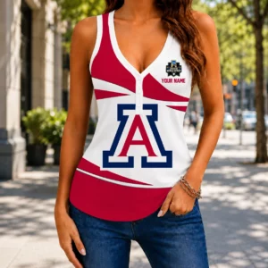 Limited Edition – Customized NCAA Arizona Wildcats Women’s V-Neck Tank Top