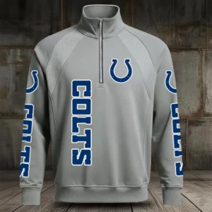 Limited Edition – Customized NFL Indianapolis Colts Men’s Multicolor Quarter-Zip Pullover
