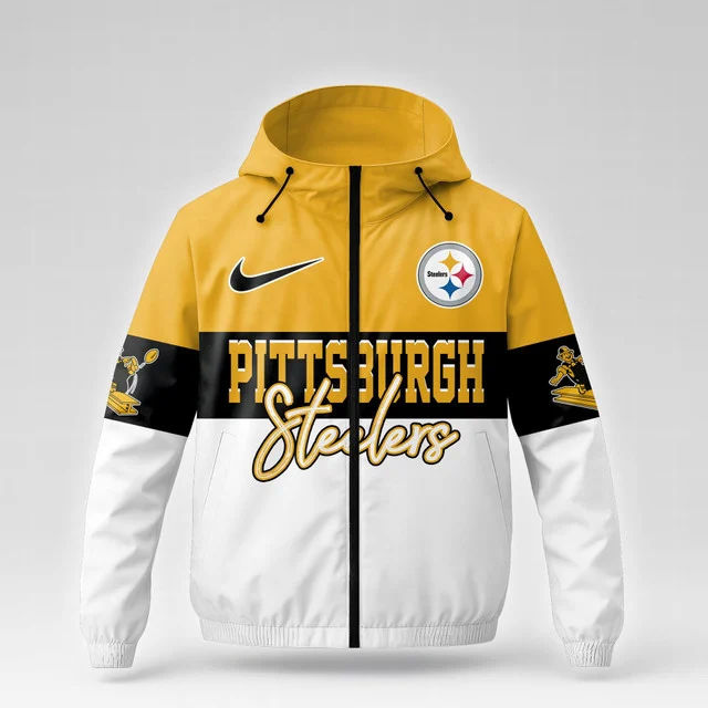 Limited Edition – Customized NFL Pittsburgh Steelers Windbreaker Jacket - Image 3