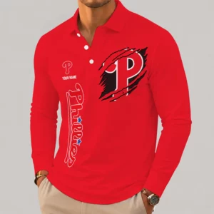 Limited Edition – Customized MLB Philadelphia Phillies Men’s Long Sleeve Polo