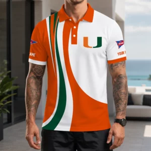 Limited Edition – Customized NCAA Miami Hurricanes Polo Shirt