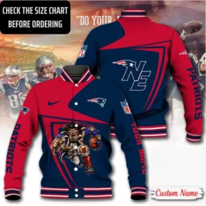 Limited Edition – Customized NFL New England Patriots Satin Varsity & Baseball Jacket