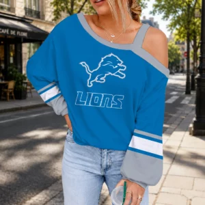 Limited Edition – Customized NFL Detroit Lions Drop Shoulder Sweatshirt