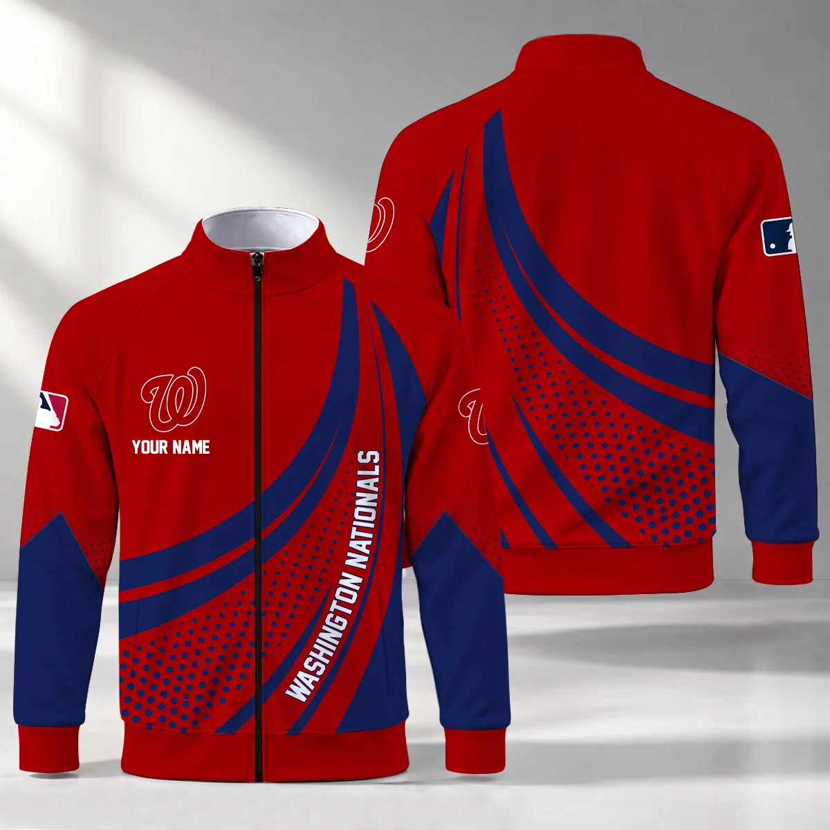 Limited Edition – Customized MLB Washington Nationals Stand Collar Jacket