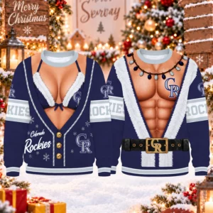 Limited Edition – Customized MLB Colorado Rockies Christmas Unisex Sweatshirt