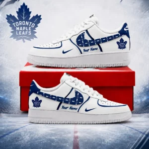 Limited Edition – Customized NHL Toronto Maple Leafs Af1 Shoes