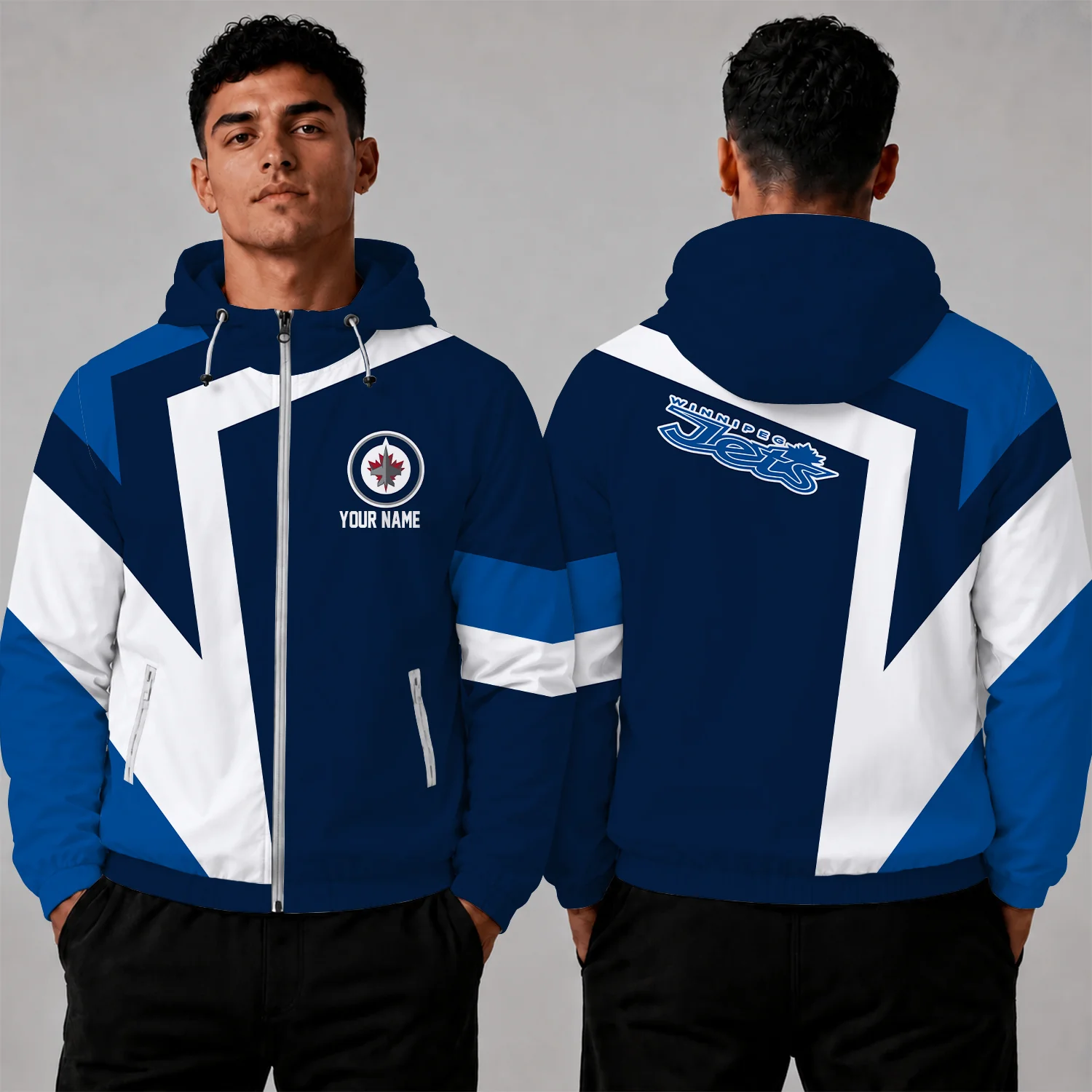 Limited Edition – Customized NHL Winnipeg Jets Windbreaker Jacket