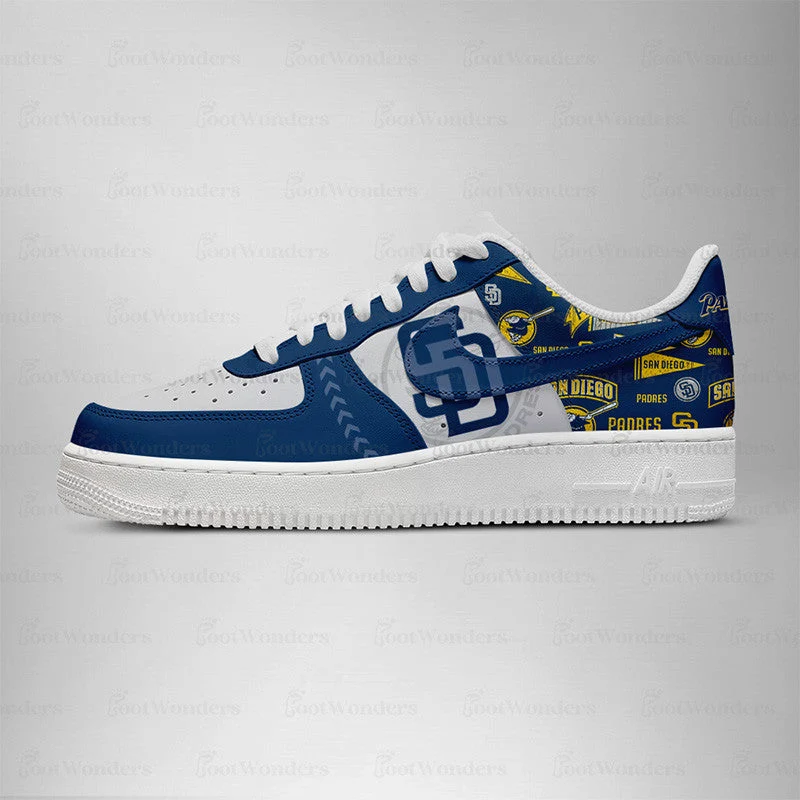 Limited Edition – Customized MLB San Diego Padres Air force 1 Shoes - Image 2