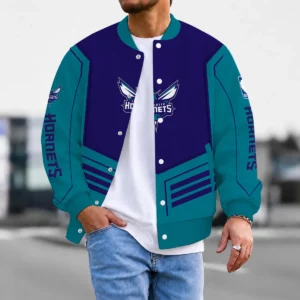 Limited Edition – Customized NBA Charlotte Hornets Baseball Jacket, Satin Varsity Jacket