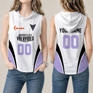 Limited Edition – Customized WNBA Golden State Valkyries Women’s Sleeveless Hooded Pocket Tank Top