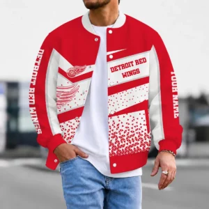 Limited Edition – Customized NHL Detroit Red Wings Satin Varsity Jacket & Baseball Jacket