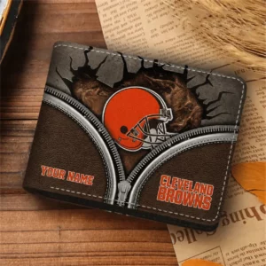 Limited Edition – Customized NFL Cleveland Browns Leather Wallet