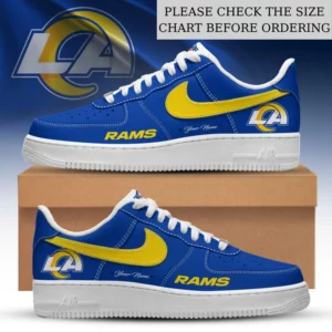 Limited Edition – Customized NFL Los Angeles Rams Af1 Shoes