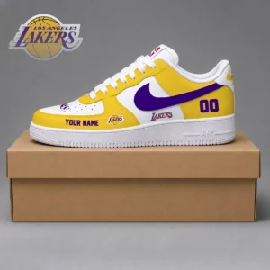 Limited Edition – Customized NBA Los Angeles Lakers Af1 Sneakers