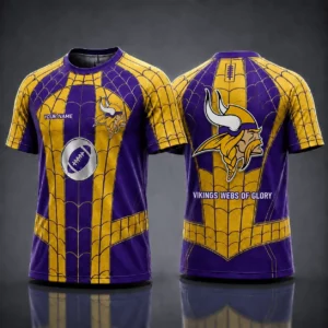 Limited Edition – Customized NFL Minnesota Vikings x Spider Unisex T-Shirt