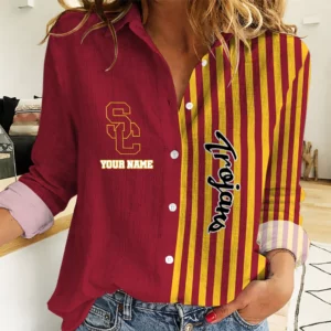 Limited Edition – Customized NCAA Usc Trojans Women Casual Shirt For Fan