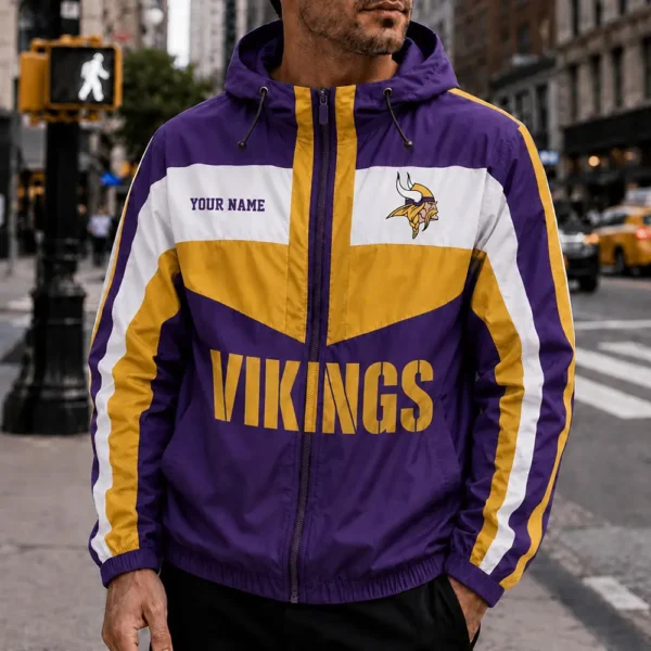 Limited Edition – Customized NFL Minnesota Vikings Windbreaker Jacket