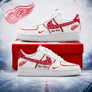 Limited Edition – Customized NHL Detroit Red Wings Af1 Shoes