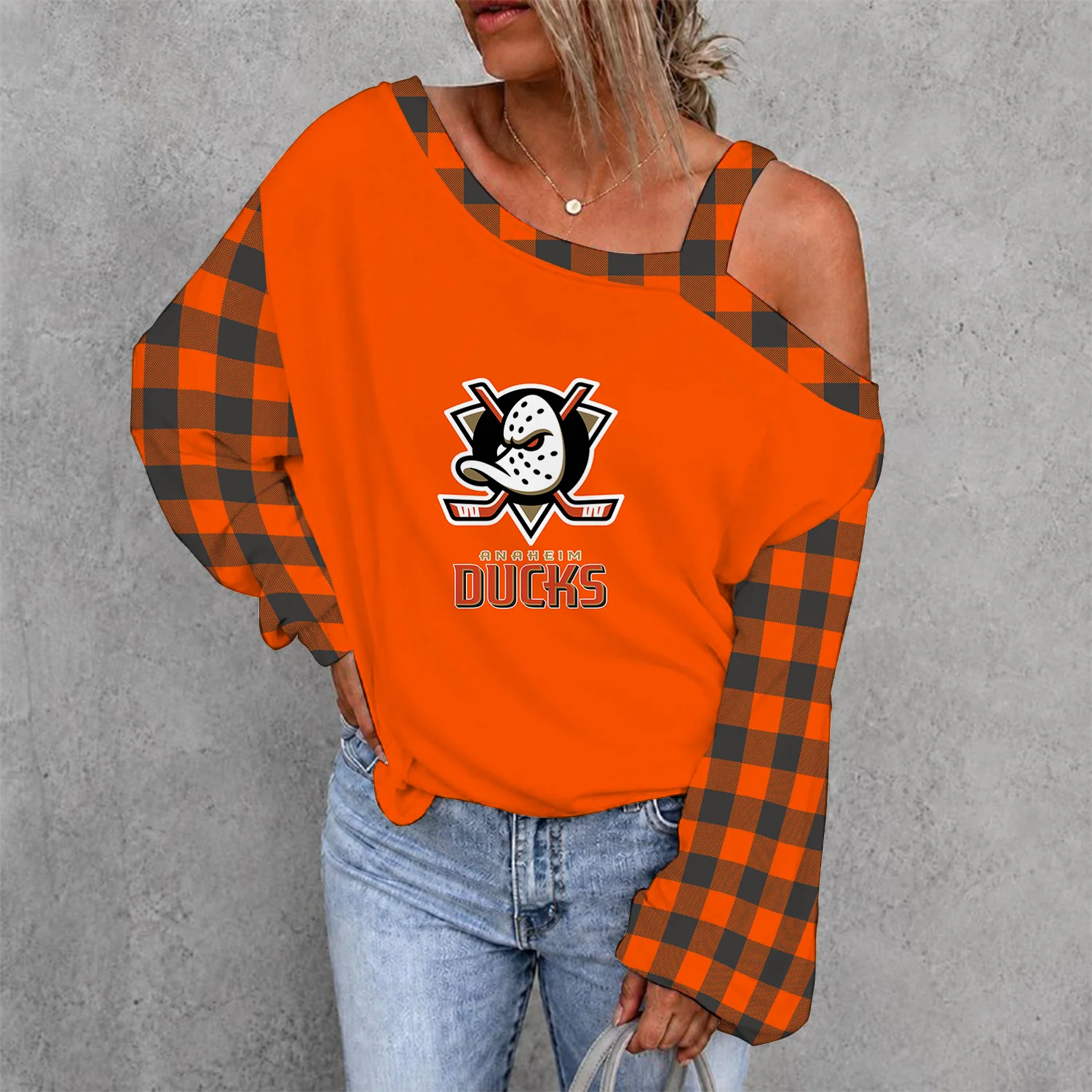 Limited Edition – Customized NHL Anaheim Ducks Drop Shoulder Sweatshirt