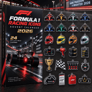 Formula 1 Racing Icons Advent Calendar 2026 Motorsport Holiday Gift For Racing Fans