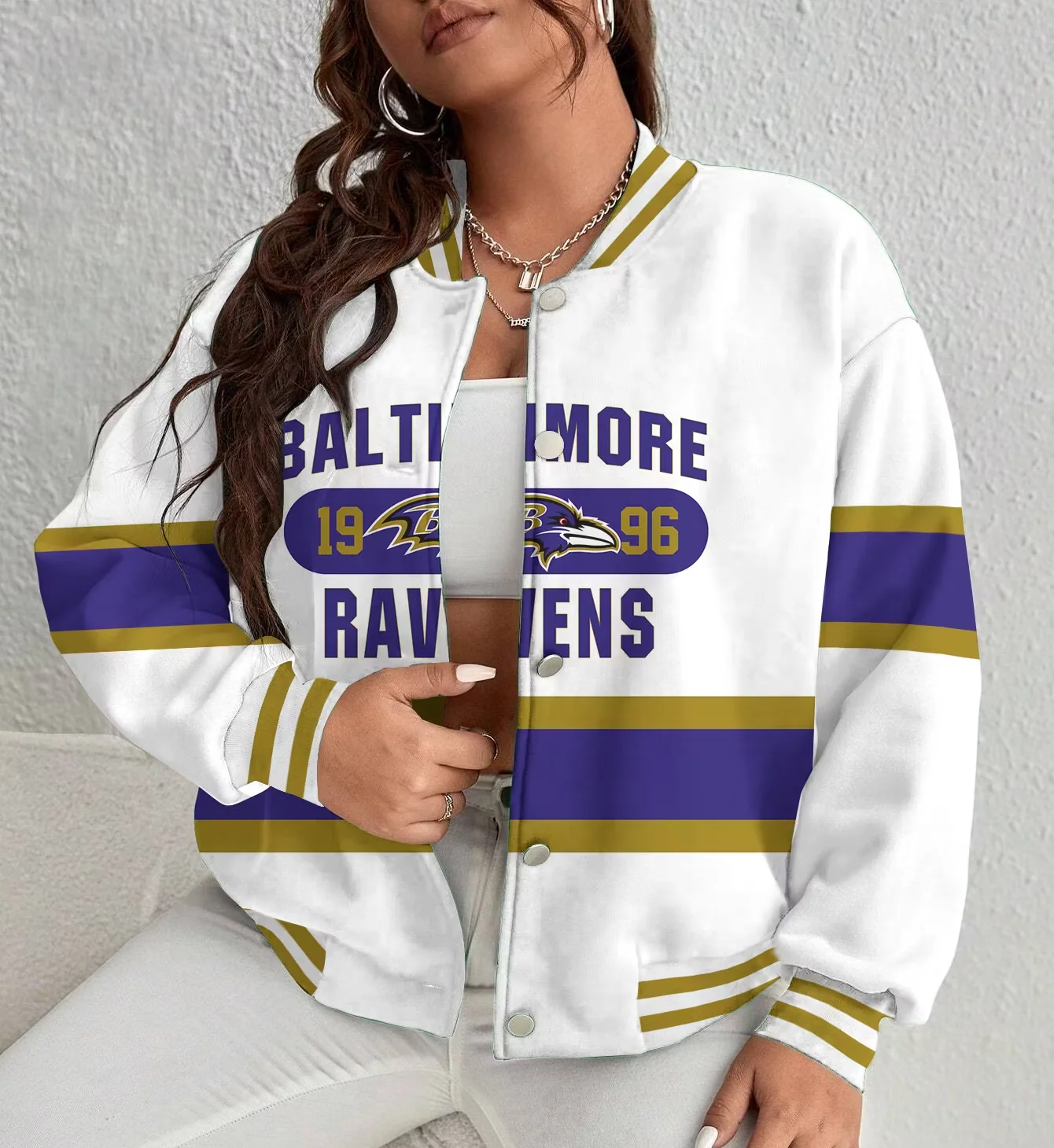 Limited Edition – Customized NFL Baltimore Ravens Satin Varsity & Baseball Jacket