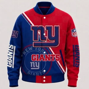 Limited Edition – Customized NFL New York Giants Satin Varsity & Baseball Jacket