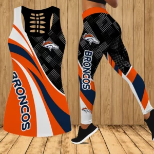 Limited Edition – Customized NFL Denver Broncos Hollow Tank Top & Leggings Set