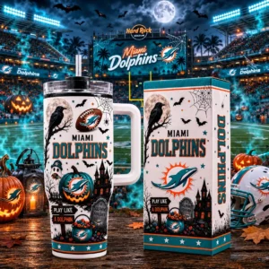 Limited Edition – Customized NFL Miami Dolphins Halloween 40Oz Tumbler