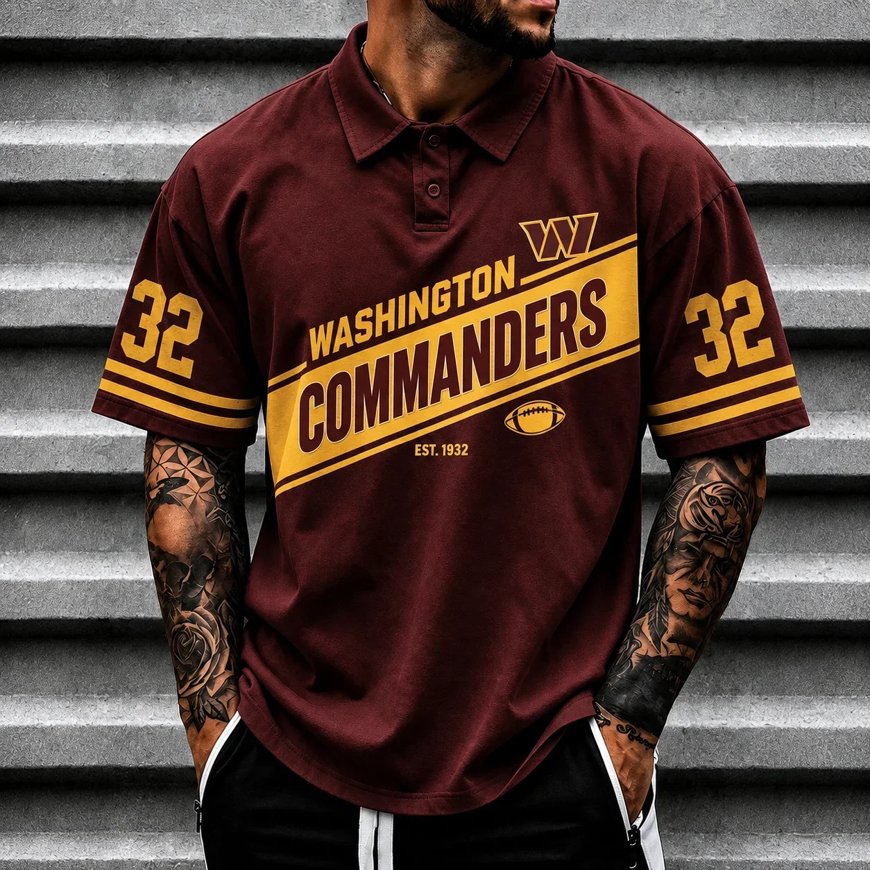 Limited Edition – Customized NFL Washington Commanders Polo Shirt