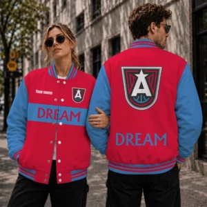 Limited Edition – Customized WNBA Atlanta Dream Baseball Jacket, Satin Varsity Jacket