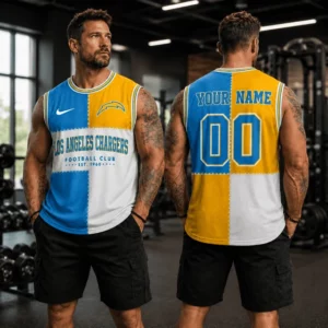Limited Edition – Customized NFL Los Angeles Chargers Men’s Gym Shirt