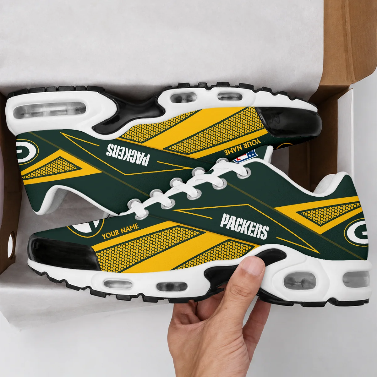 Limited Edition – Customized NFL Green Bay Packers Air Max Plus Sneakers