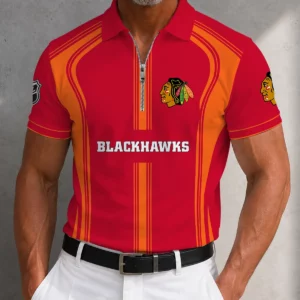 Limited Edition – Customized NHL Chicago Khakihawks Zipper Polo Shirt